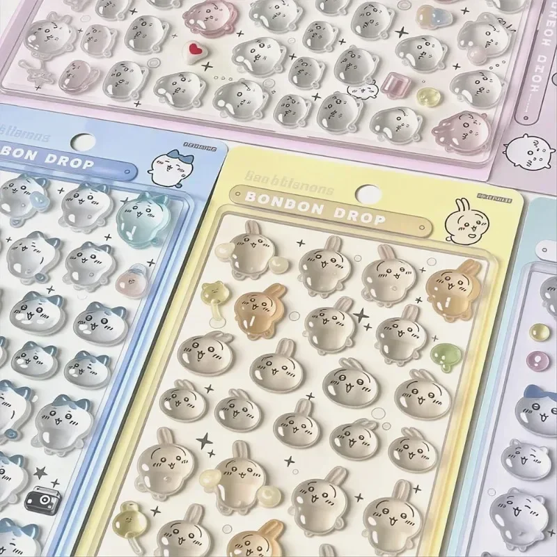 Nail Art - Chiikawa 3D reliëf kristal epoxy stickers