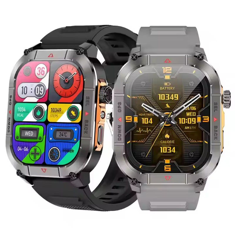 Health Monitors - Nieuwe HK84 Mannen Smart Horloge AMOLED
