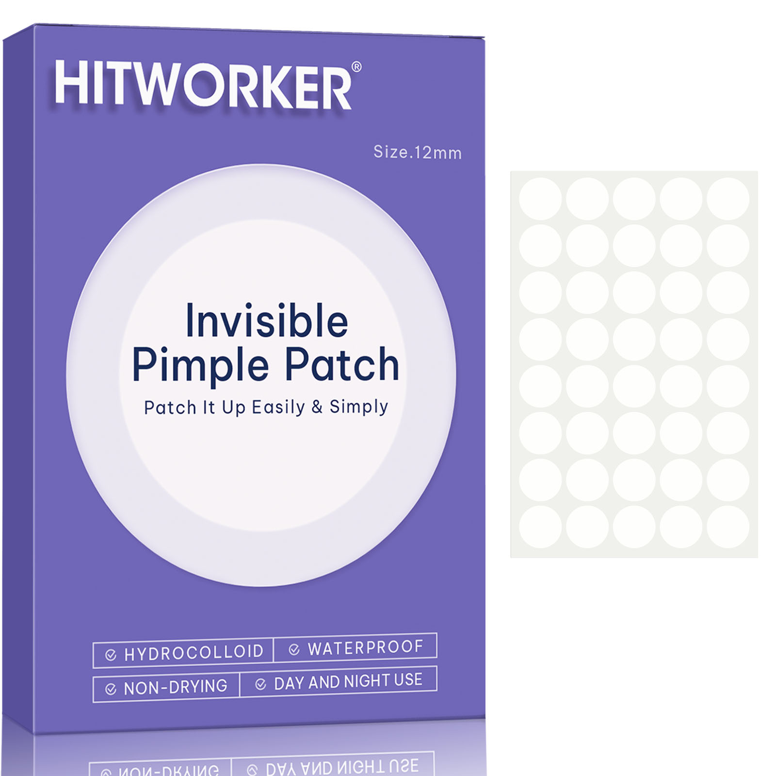 Skincare - Onzichtbare waterdichte hydrocolloïde acnepleister voor gezichtsreiniging,