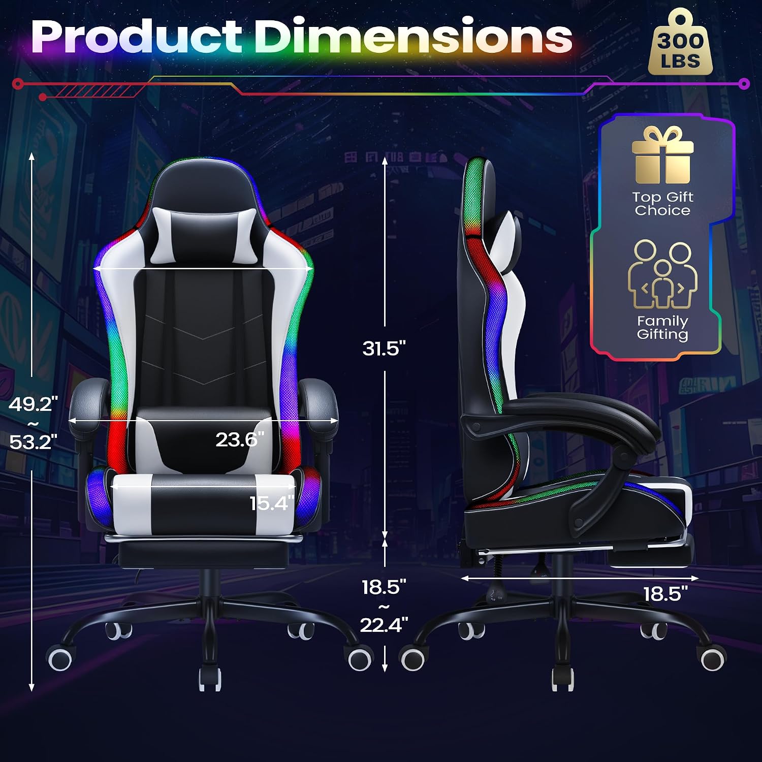Homall gamingstoel, ergonomisc - Massage recensie en prijs